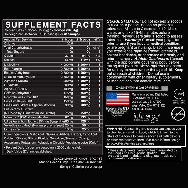 BLACKMARKET X MAN SPORTS Pre-workout – MAN Sports