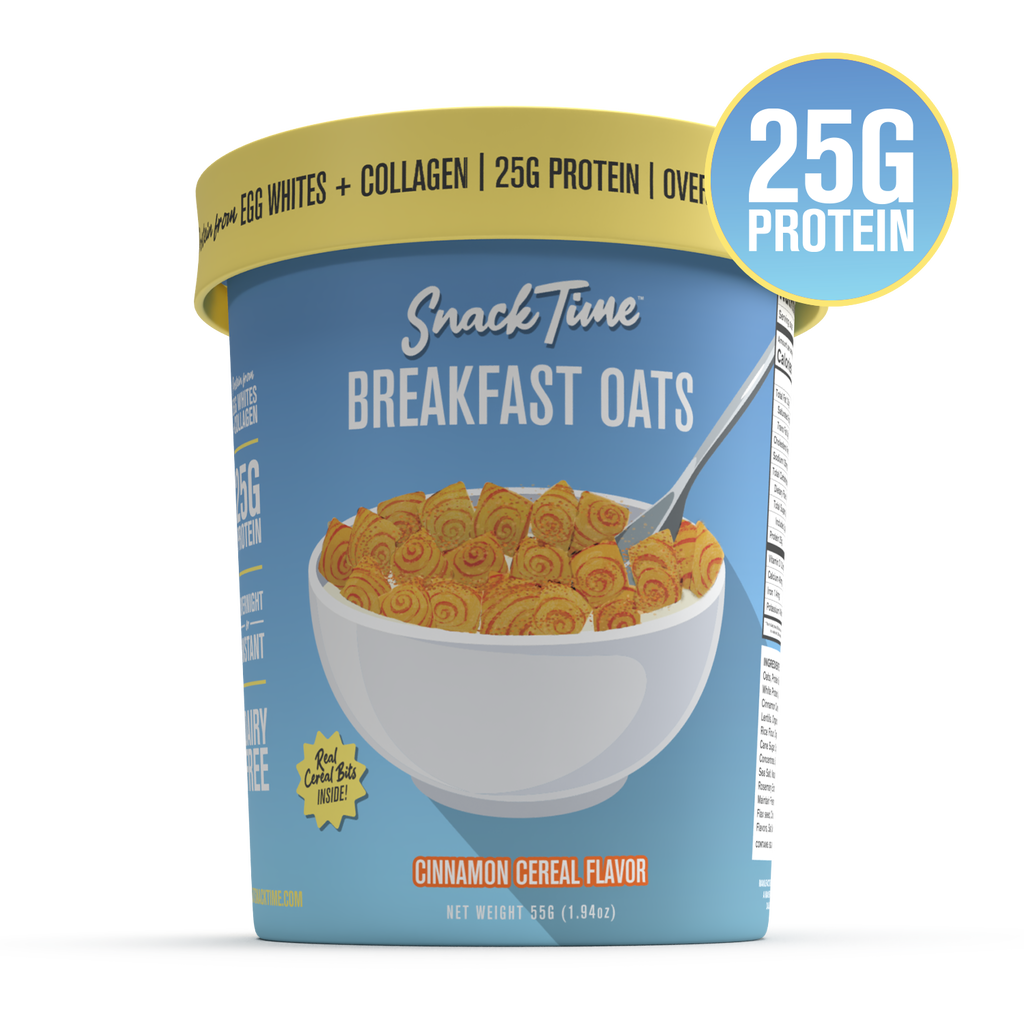 SnackTime Breakfast Oats - Cinnamon Cereal Flavor (8 Pack)
